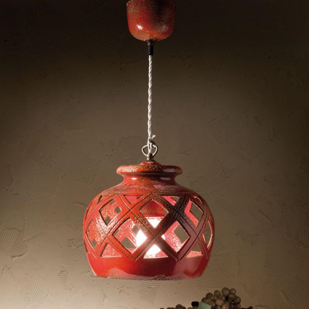 piros design attort buras fuggesztek lampa mennyezeti asztal konyha nappali antikolt rusztikus provence stilusu olasz toszkan imas lakberendezes.jpg